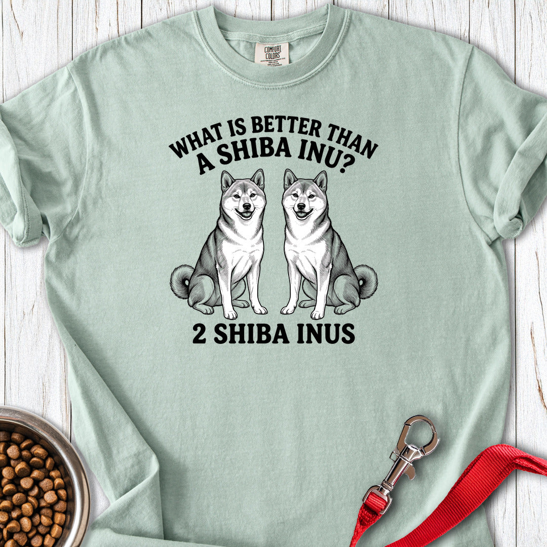 Shiba Inu What Is Better Than One Premium Tee Gift For Dog Lover