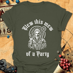 Bless This Mess Tee Gift For Tabletop Gamer