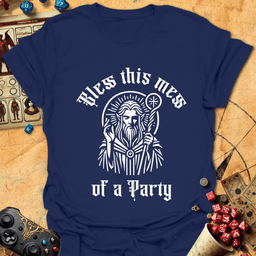 Bless This Mess Tee Gift For Tabletop Gamer