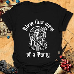 Bless This Mess Tee Gift For Tabletop Gamer