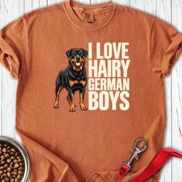 Rottweiler Hairy German Boys Premium Tee Gift For Dog Lover