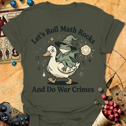 Math Rocks Tee Gift For Tabletop Gamer