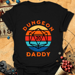 Dungeon Daddy Tee Gift For Tabletop Gamer