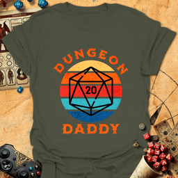 Dungeon Daddy Tee Gift For Tabletop Gamer