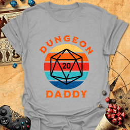 Dungeon Daddy Tee Gift For Tabletop Gamer