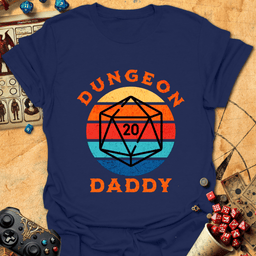 Dungeon Daddy Tee Gift For Tabletop Gamer