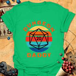 Dungeon Daddy Tee Gift For Tabletop Gamer