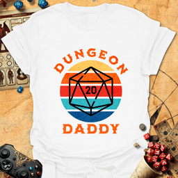 Dungeon Daddy Tee Gift For Tabletop Gamer