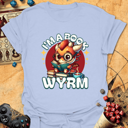 Book Wyrm Tee Gift For Tabletop Gamer
