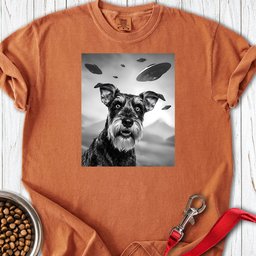 Schauzer Ufo Premium Tee Gift For Dog Lover