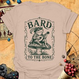 Bard To The Bone Tee Gift For Tabletop Gamer