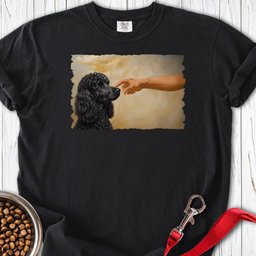 Standard Poodle Creation Black Premium Tee Gift For Dog Lover