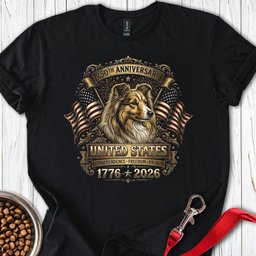 Shetland Sheepdog USA T Shirt Gift For Dog Lover