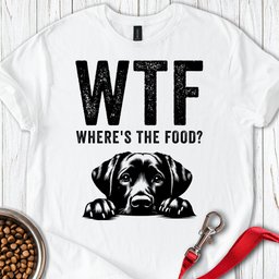 Wheres The Food Labrador T Shirt Gift For Dog Lover