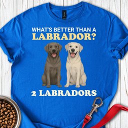 Two Silver Labs T Shirt Gift For Dog Lover
