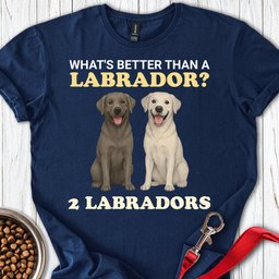 Two Silver Labs T Shirt Gift For Dog Lover