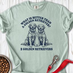 Two Golden Retrievers Premium Tee Gift For Dog Lover