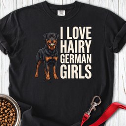 Rottweiler Hairy Girls Premium Tee Gift For Dog Lover