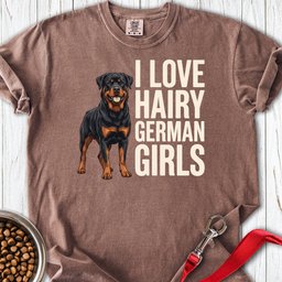 Rottweiler Hairy Girls Premium Tee Gift For Dog Lover