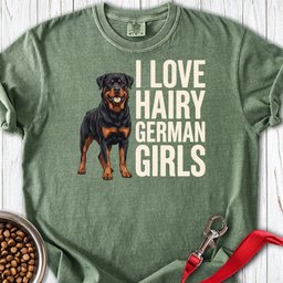 Rottweiler Hairy Girls Premium Tee Gift For Dog Lover