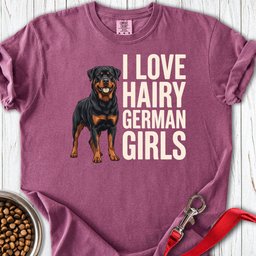 Rottweiler Hairy Girls Premium Tee Gift For Dog Lover
