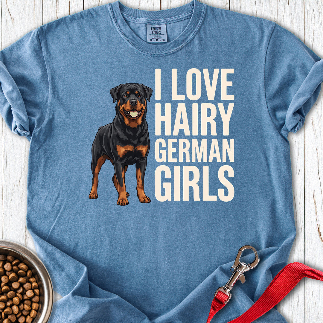 Rottweiler Hairy Girls Premium Tee Gift For Dog Lover
