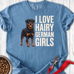 Rottweiler Hairy Girls Premium Tee Gift For Dog Lover