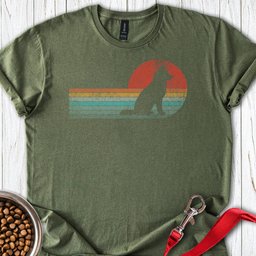 Retro Husky T Shirt Gift For Dog Lover