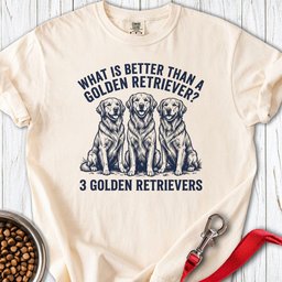 Three Golden Retrievers Premium Tee Gift For Dog Lover