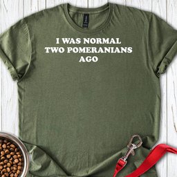 Two Pomeranians T Shirt Gift For Dog Lover