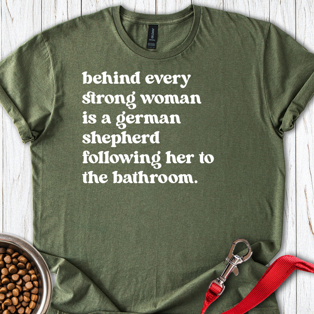 Strong German Shepherd Woman T Shirt Gift For Women