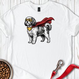 Shih Tzu Superhero T Shirt Gift For Dog Lover
