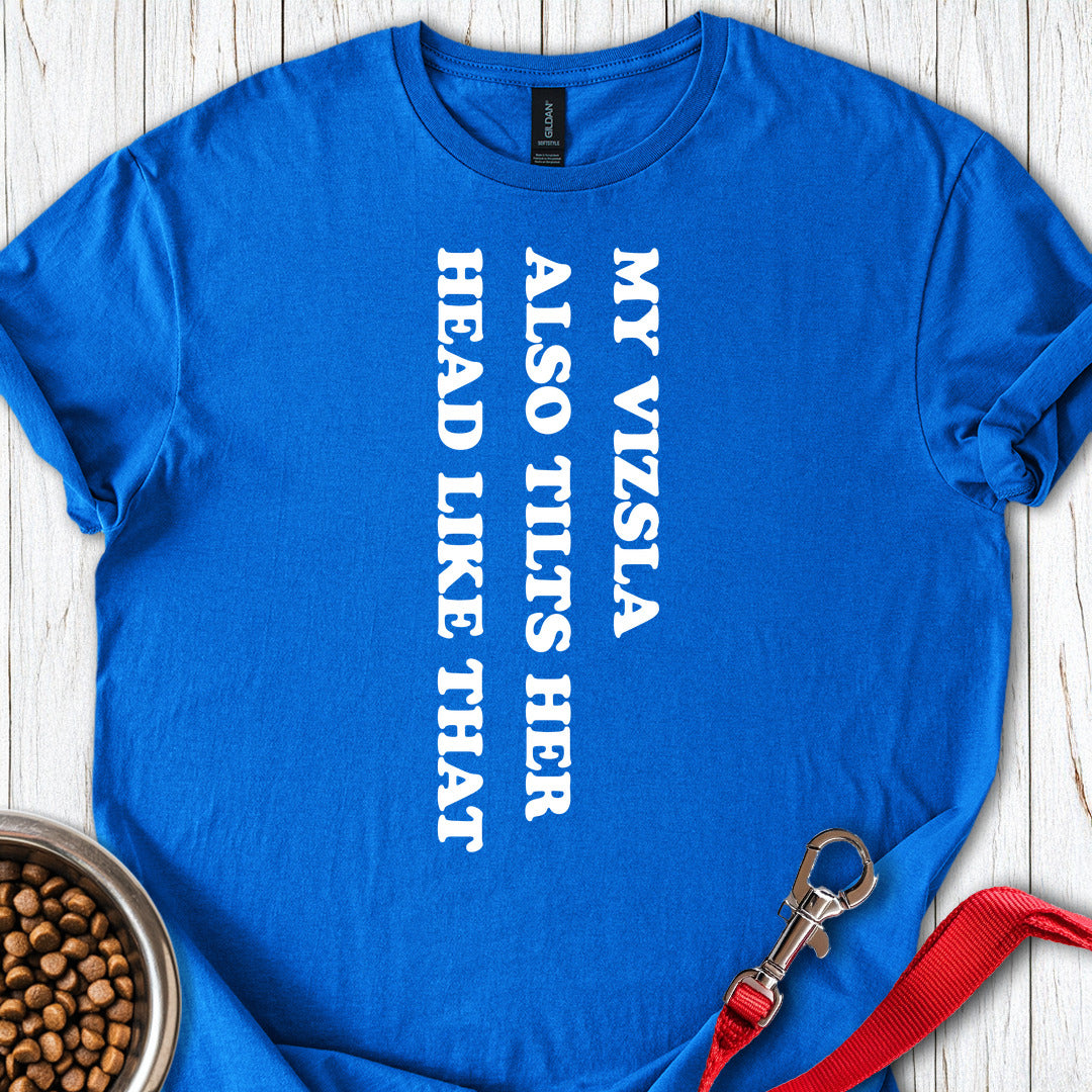 Vizsla Tilt Her Head T Shirt Gift For Dog Lover