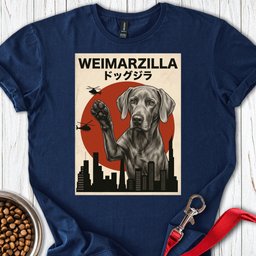 Weimarzilla T Shirt Gift For Dog Lover