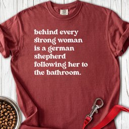 Strong German Shepherd Woman Premium Tee Gift For Women