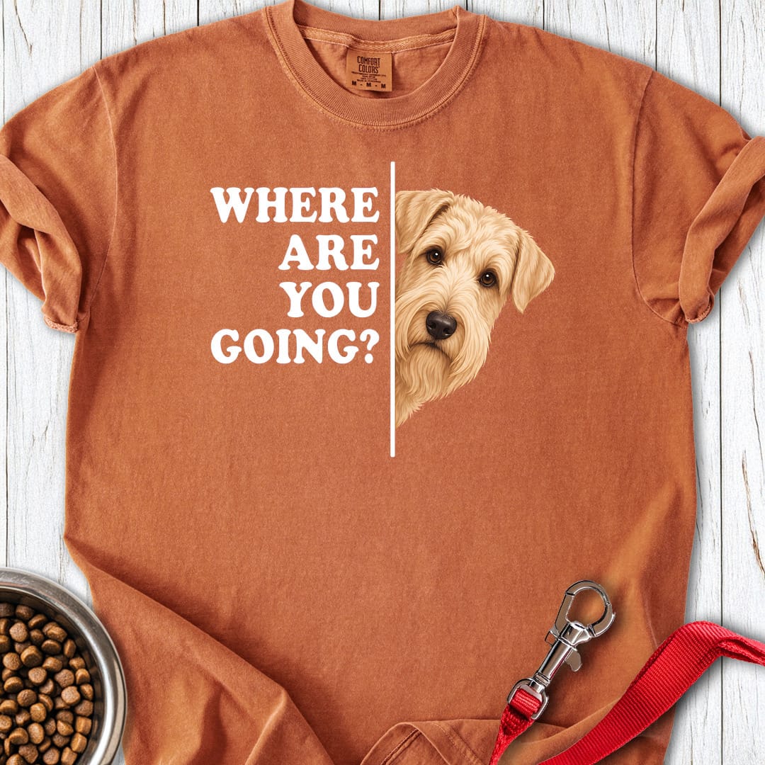 Wheaten Terrier Where Are You Going Premium Tee Gift For Dog Lover