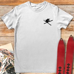 Simple Send T Shirt Gift For Skier