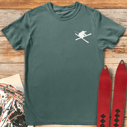 Simple Send T Shirt Gift For Skier
