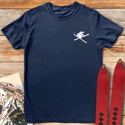 Simple Send T Shirt Gift For Skier