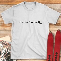 Simple Ski Line T Shirt Gift For Skier