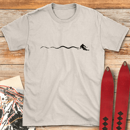 Simple Ski Line T Shirt Gift For Skier