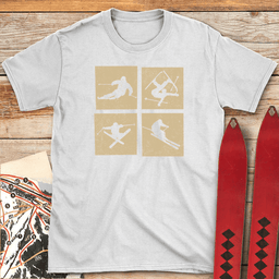 Ski Box Story T Shirt Gift For Skier