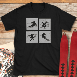 Ski Box Story T Shirt Gift For Skier