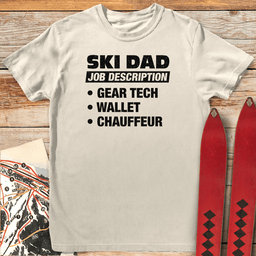 Ski Dad Job T Shirt Gift For Dad