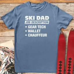 Ski Dad Job T Shirt Gift For Dad