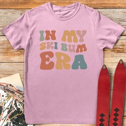 Ski Bum Era T Shirt Gift For Skier