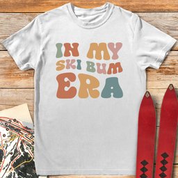 Ski Bum Era T Shirt Gift For Skier