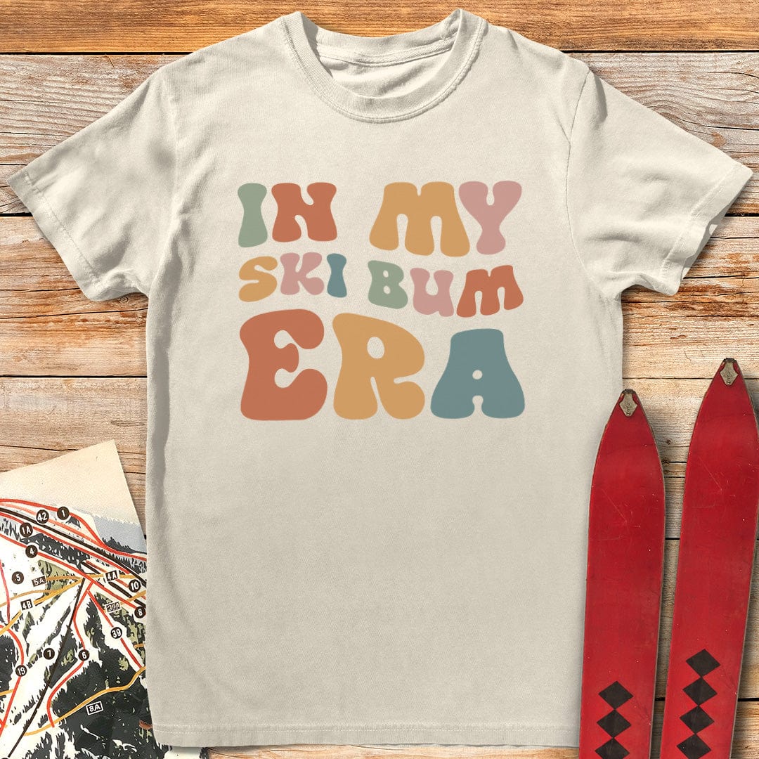 Ski Bum Era T Shirt Gift For Skier