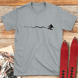 Simple Snowboard Line T Shirt Gift For Snowboarder