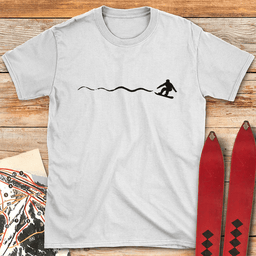 Simple Snowboard Line T Shirt Gift For Snowboarder